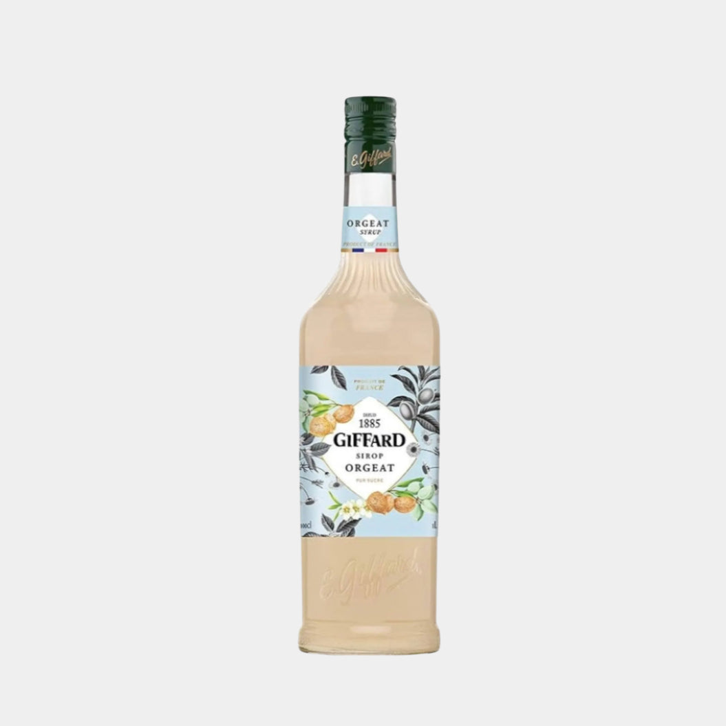 1885 Giffard Sirop Orgeat – Premium Almond Syrup (1L Bottle) – Premium Syrup for Mocktails