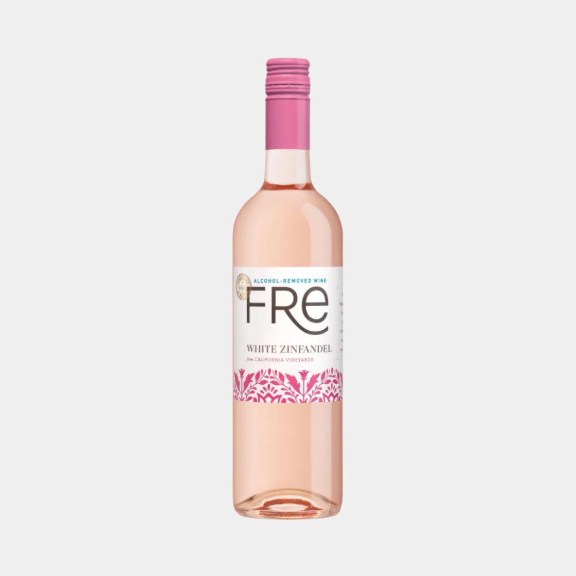 “Fré White Zinfandel – non-alcoholic blush wine with strawberry notes”