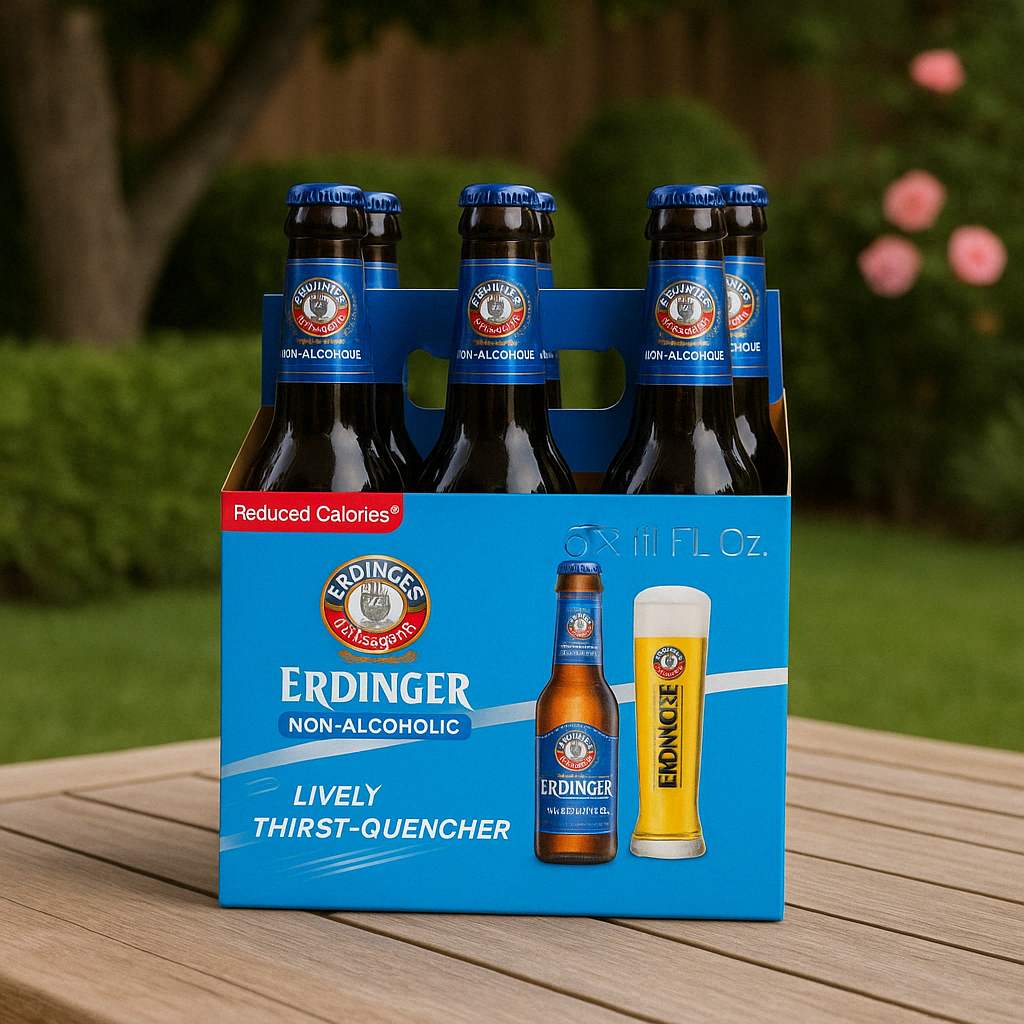 Erdinger Non-Alcoholic Beer – Malt Beverage (11.2oz Bottles)