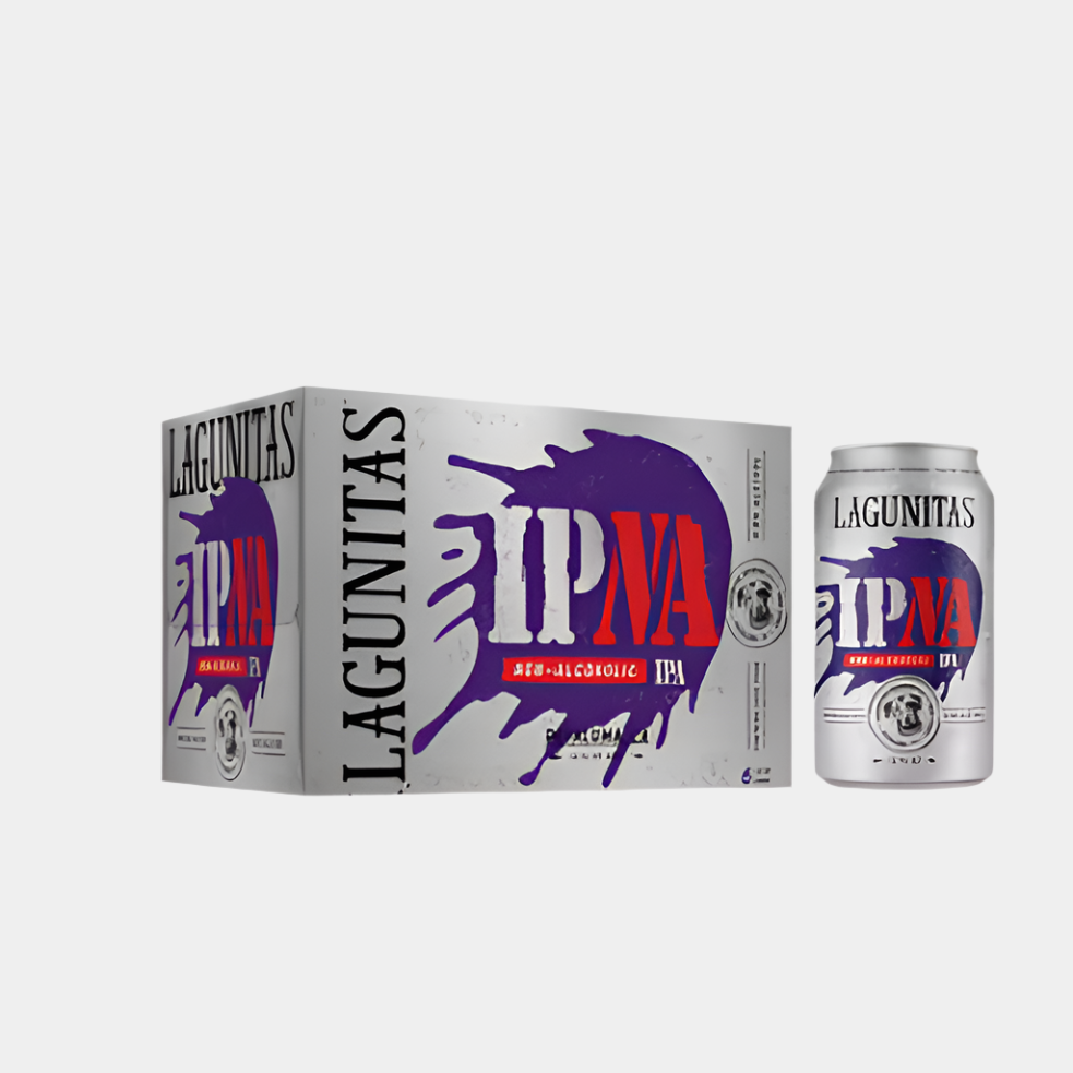 “Lagunitas IPNA – non-alcoholic IPA bottle”
“Bold hop-forward zero-proof IPA from Lagunitas”
