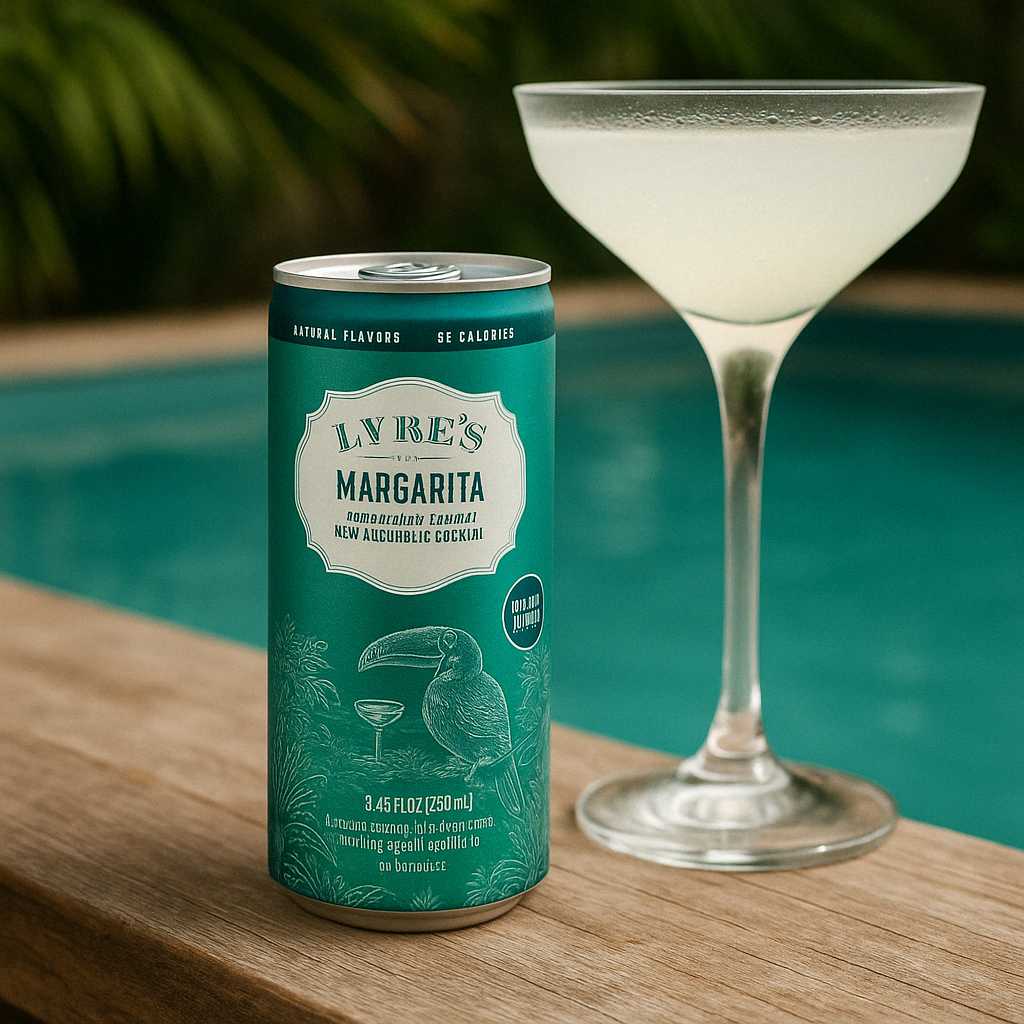 “Lyre’s Margarita – non-alcoholic citrus cocktail in can”
“Zero-proof margarita with lime, orange, and agave flavor”