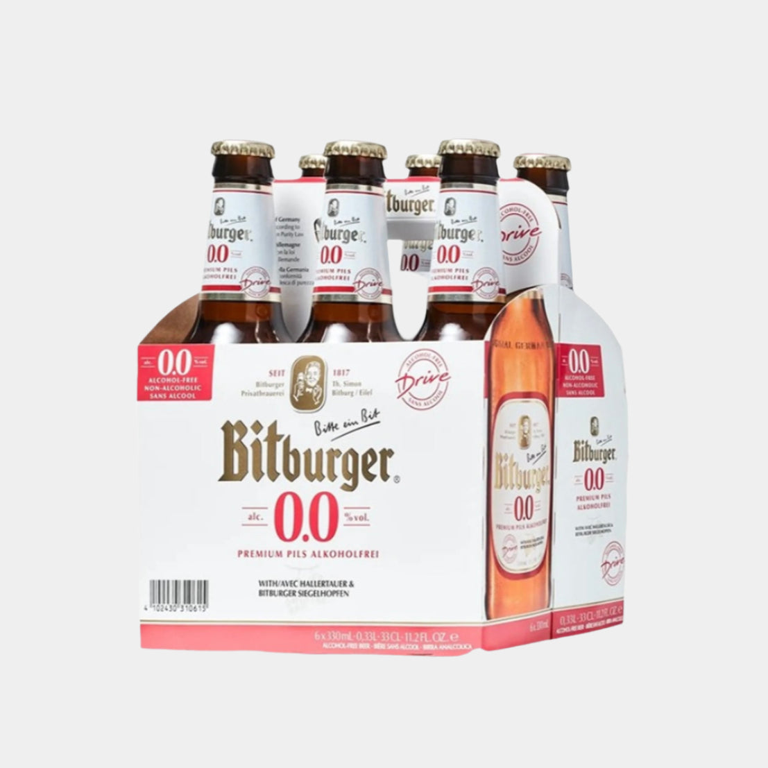 “Bitburger 0.0 – non-alcoholic German pilsner beer”
“Crisp alcohol-free lager from Germany – Bitburger 0.0”