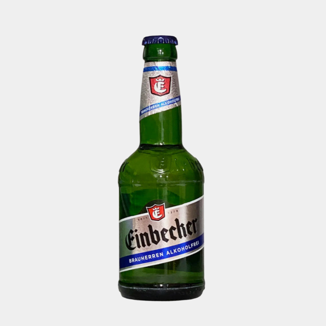 “Einbecker – alcohol-free German pilsner beer in green bottle”