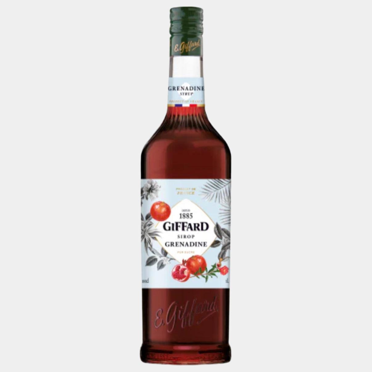 Giffard Grenadine Syrup – Premium French Red Fruit Syrup (1L) – Premium Syrup for Mocktails