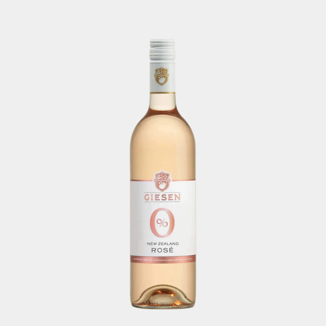 “Giesen 0% Rosé – non-alcoholic rosé wine bottle”
“Crisp alcohol-free pink wine with berries and citrus – Giesen Rosé”