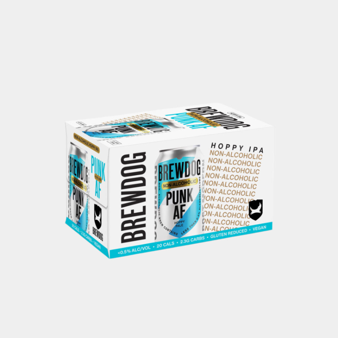 “BrewDog Punk AF – non-alcoholic IPA beer can”
“Craft IPA alcohol-free – BrewDog Punk AF on table”