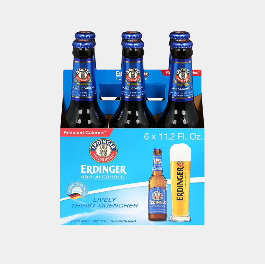 “Erdinger Non-Alcoholic Wheat Beer – 500ml German bottle”
“Malt-forward alcohol-free beer for recovery and refreshment”