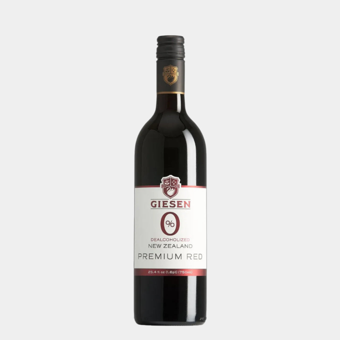 “Giesen Red Blend 0% – non-alcoholic red wine bottle”
“Alcohol-free red wine with plum and oak from New Zealand”