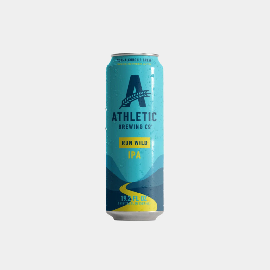 “Athletic Brewing Run Wild – non-alcoholic IPA with bold hops and pine”