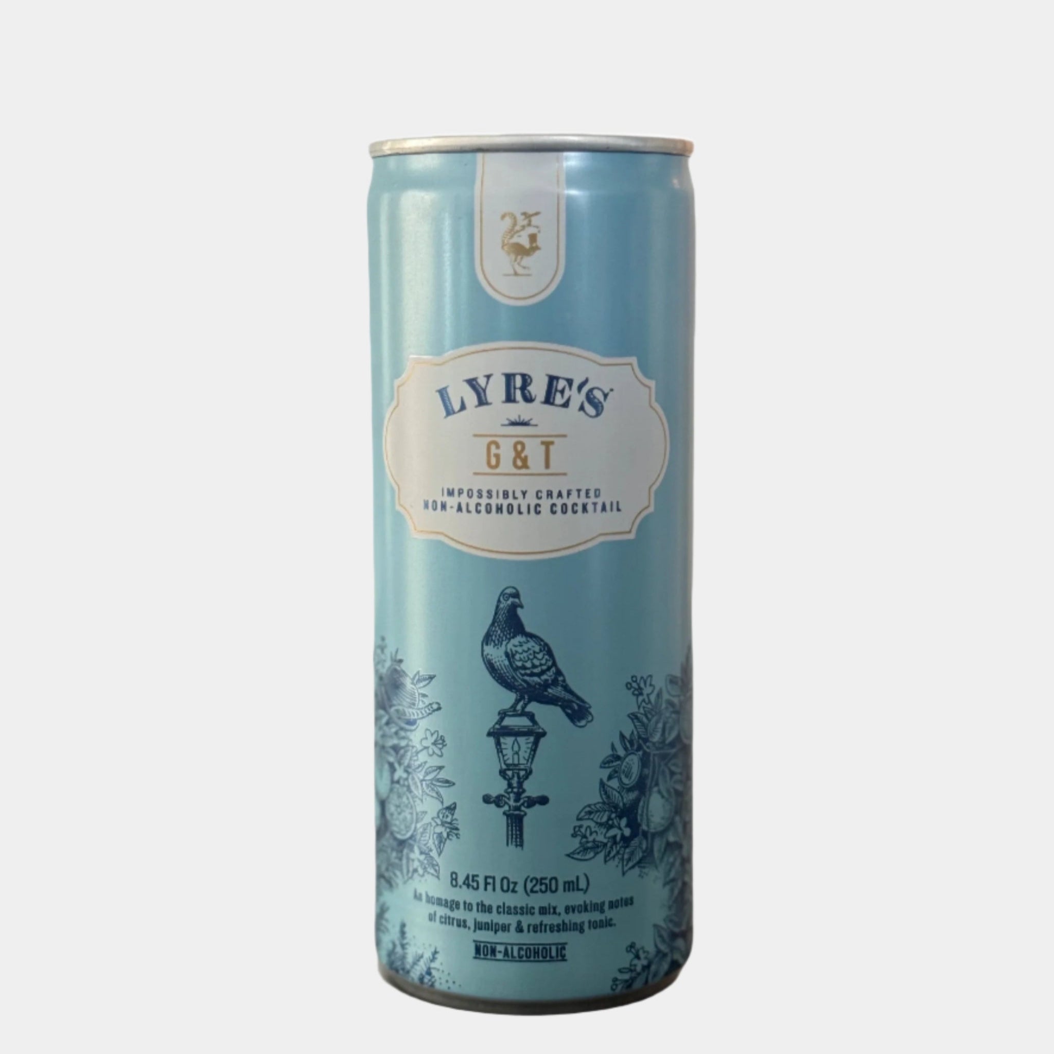 Lyre’s G&T – Non-Alcoholic Ready-to-Drink Gin & Tonic (4-Pack, 8.45oz Cans) – Botanical Non-Alcoholic Gin