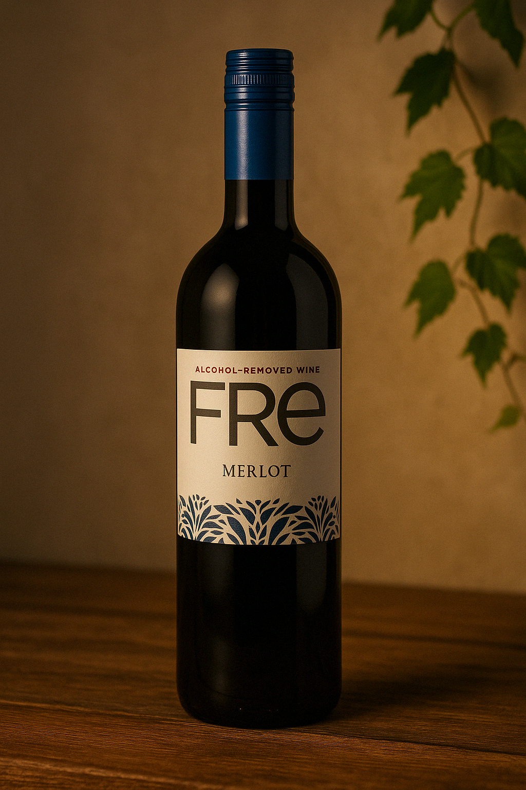 Fre Merlot – Premium Non-Alcoholic Red Wine (750ml Bottle) – Sophisticated Non-Alcoholic Wine