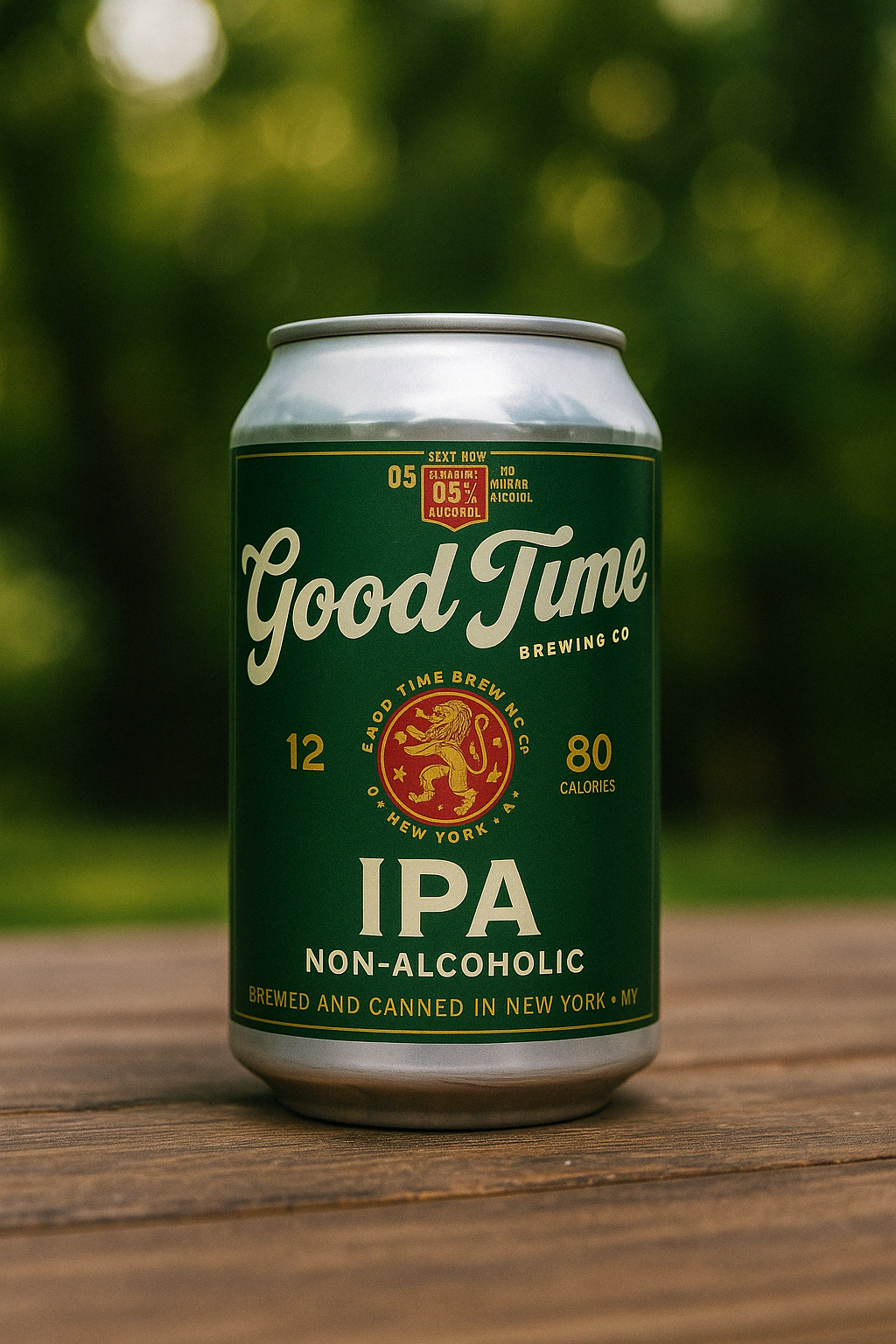 Good Time Brewing Good Time IPA – Premium Non-Alcoholic Craft Beer (6-Pack, 12oz Cans) – Alcohol-Free Beverage