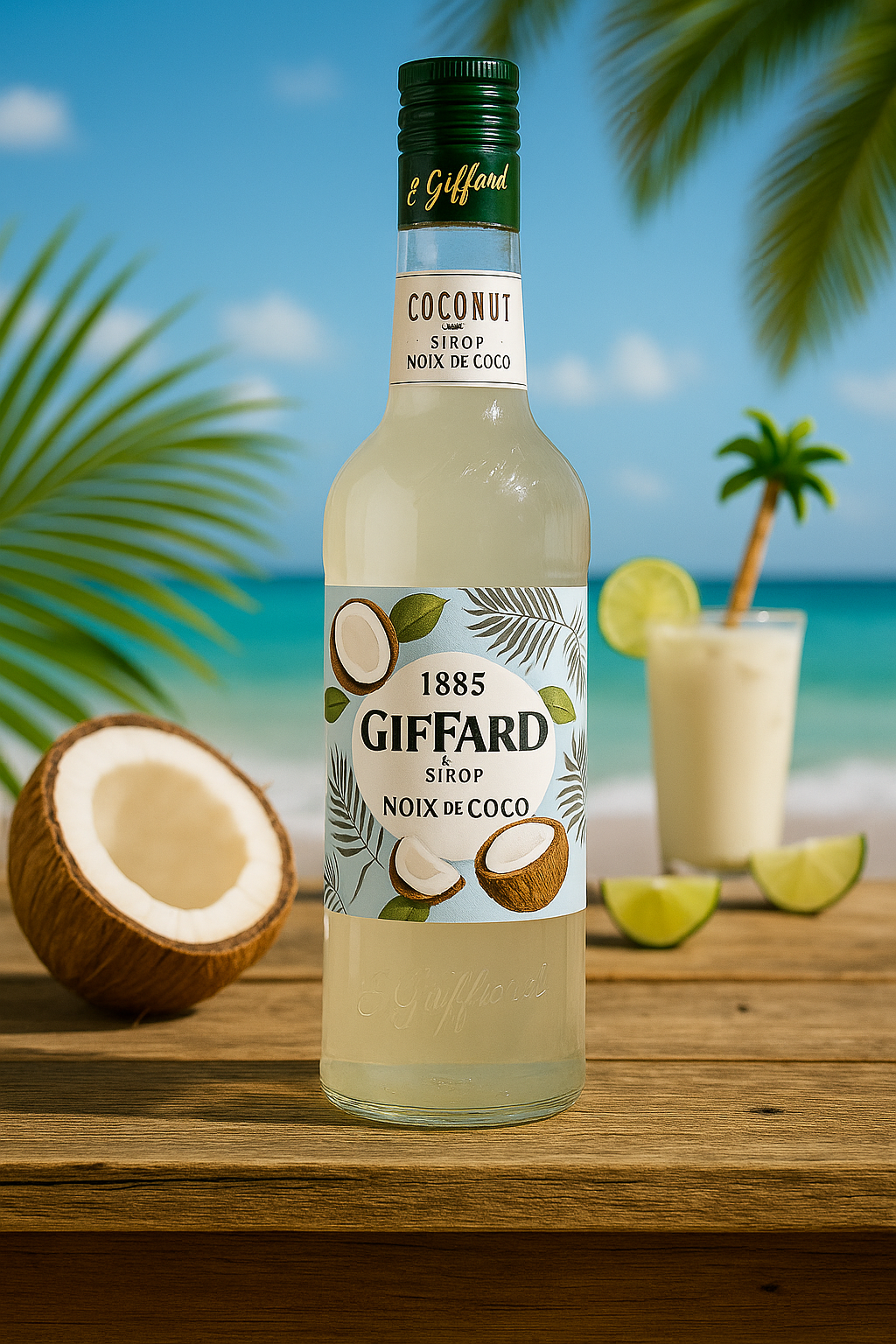Giffard Coconut Syrup – Premium French Coconut Syrup (1L) by Giffard – premium mocktail syrup