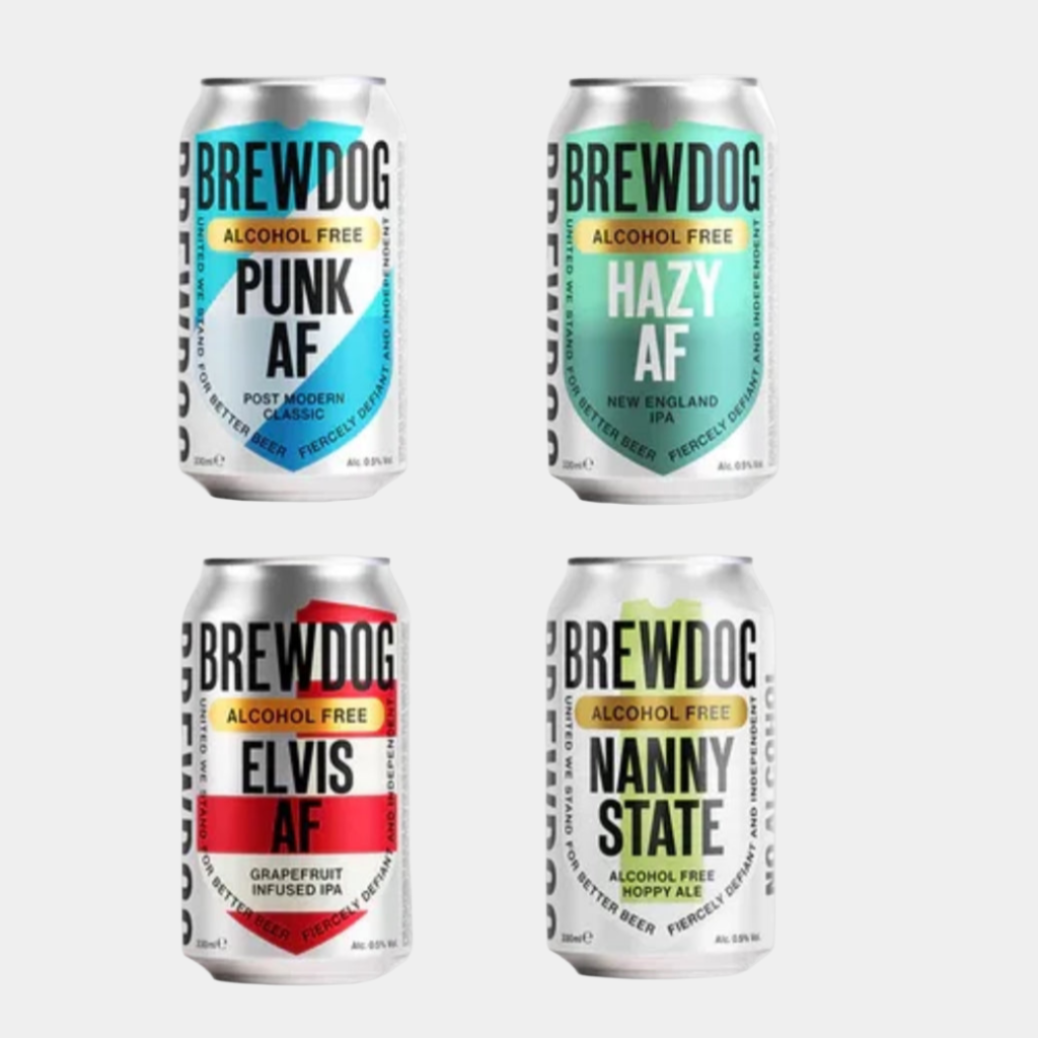 BrewDog AF Mixed Pack – Non-Alcoholic Craft Beer Variety (12-Pack, 12oz Cans)