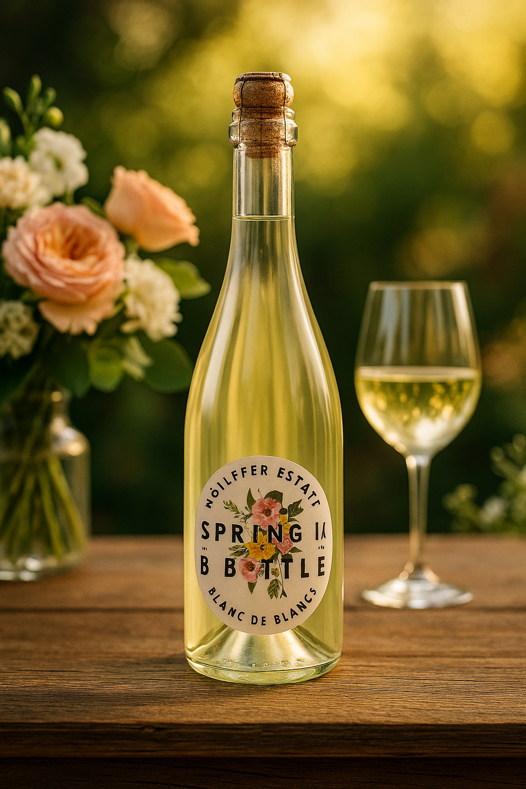 Wölffer Spring in a Bottle Blanc de Blancs – Alcohol-Free Sparkling Wine – Sophisticated Non-Alcoholic Wine