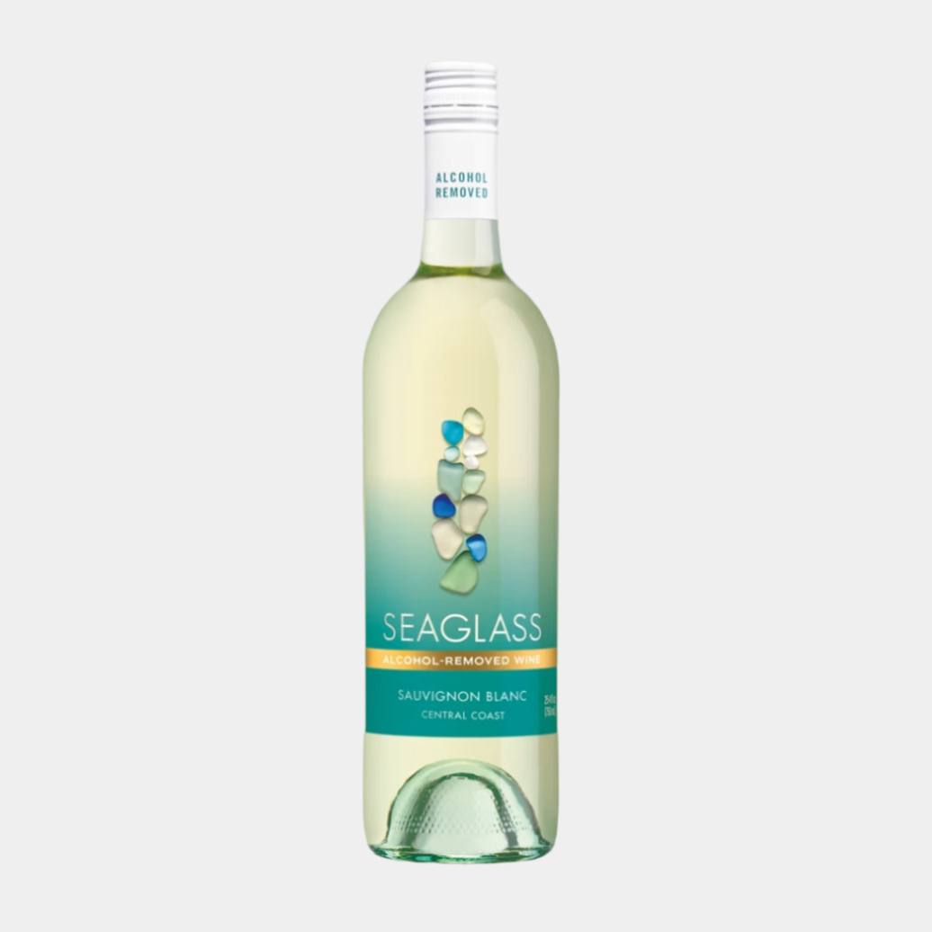 SeaGlass Sauvignon Blanc – Premium Non-Alcoholic White Wine (750ml Bottle)