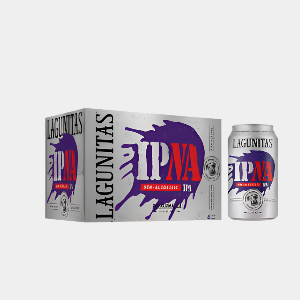 Lagunitas IPNA – Non-Alcoholic IPA Beer (6-Pack, 12oz Cans)