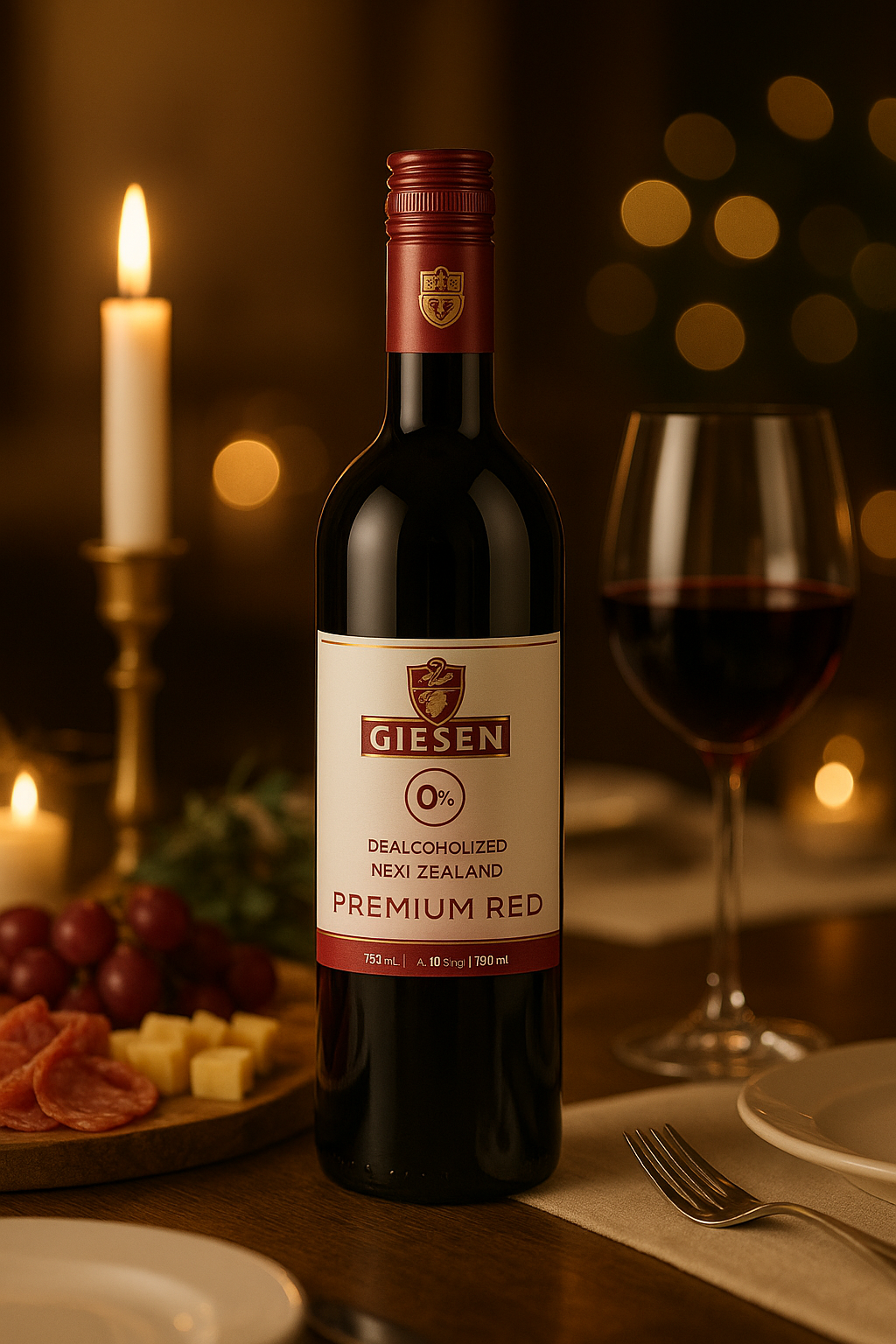 Giesen Red Blend – Premium Non-Alcoholic Red Wine (750ml Bottle) – Sophisticated Non-Alcoholic Wine