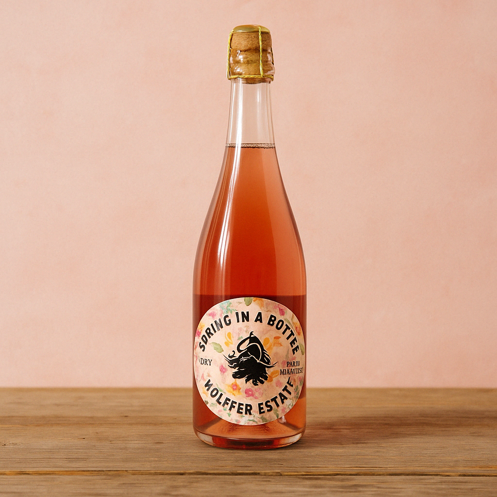 Wölffer Estate Spring in a Bottle Rosé – Non-Alcoholic Sparkling Rosé Wine (750ml Bottle) – Sophisticated Non-Alcoholic Wine