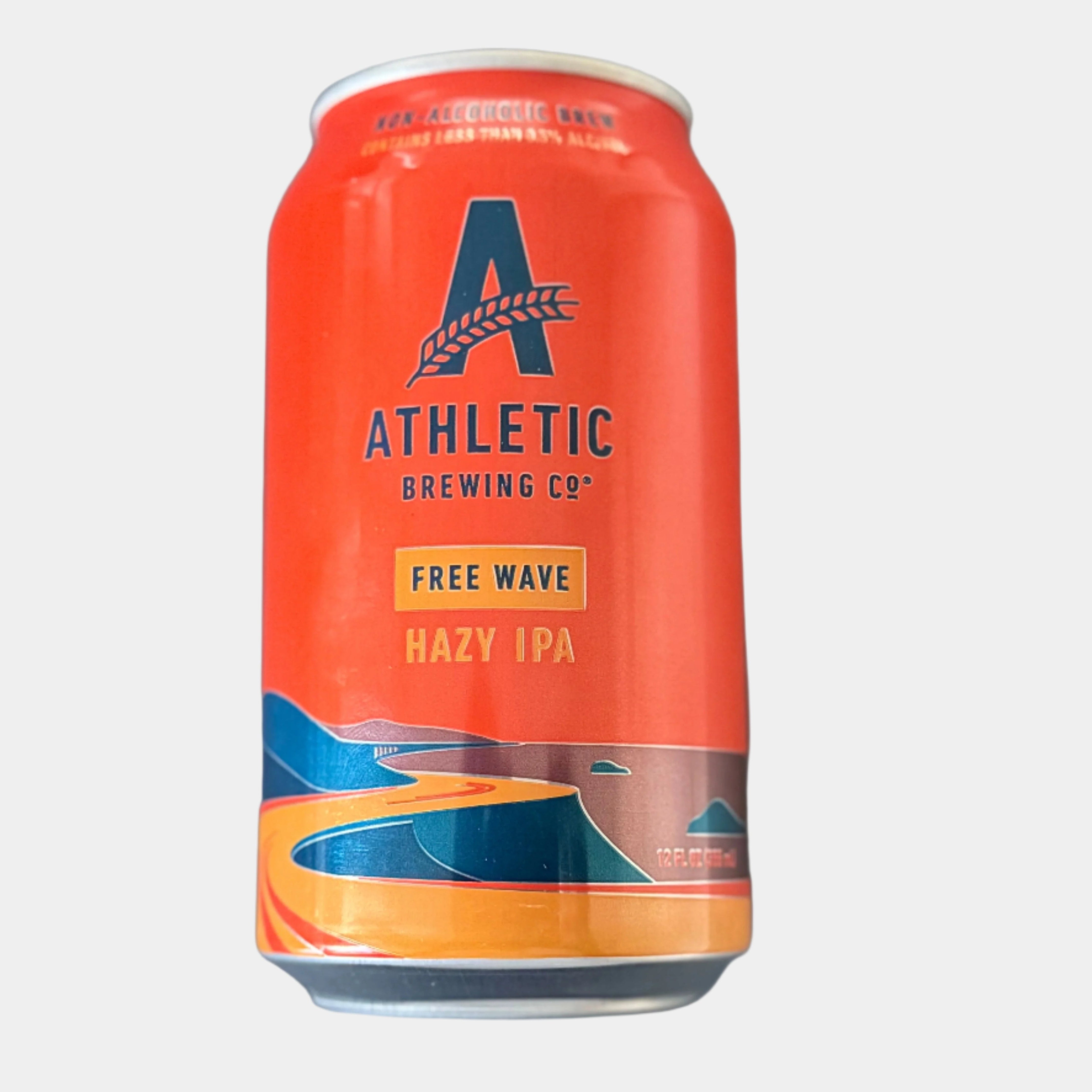 Athletic Brewing Free Wave Hazy IPA – Non-Alcoholic Craft Beer (12oz Cans)