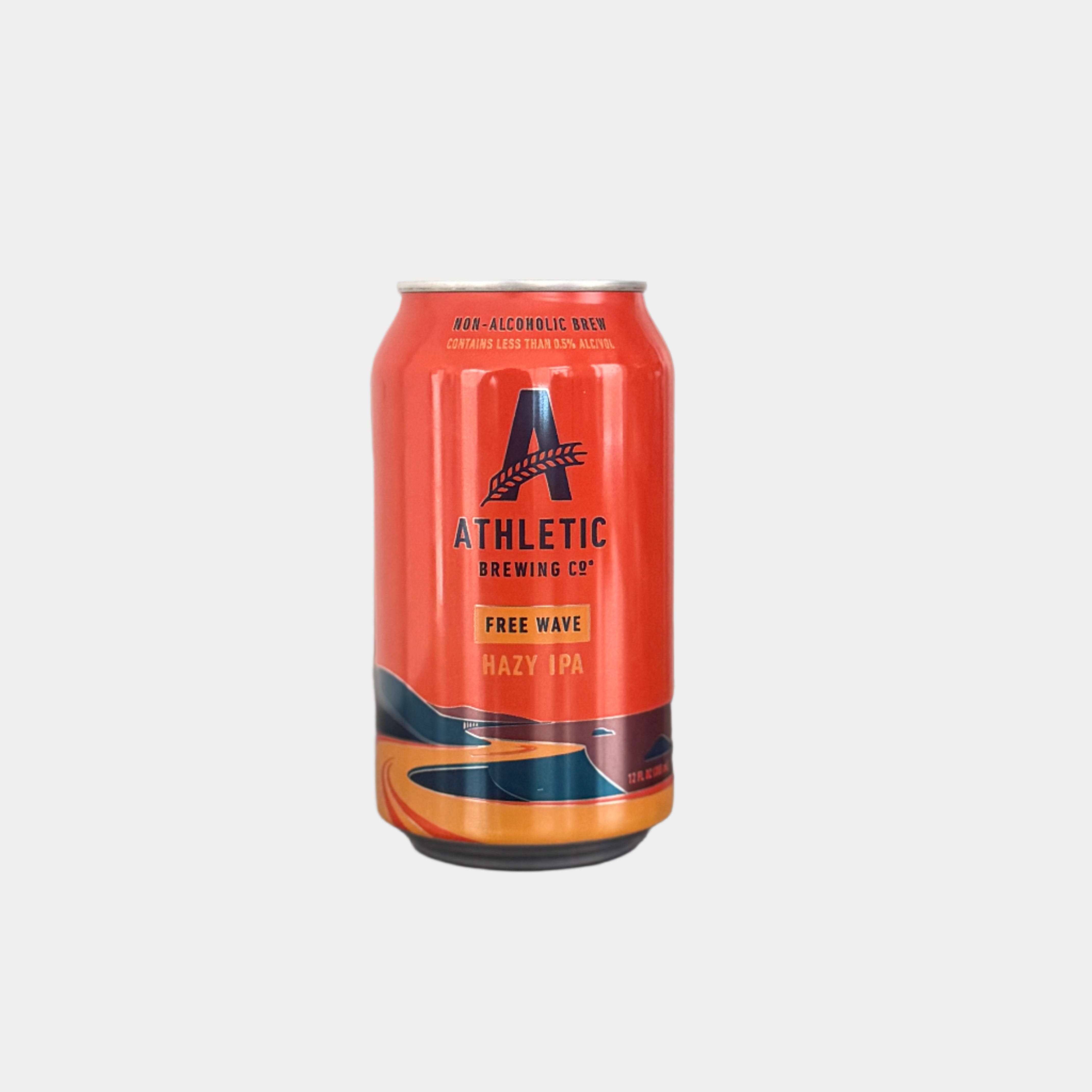 Athletic Brewing Free Wave Hazy IPA – Non-Alcoholic Craft Beer (12oz Cans)